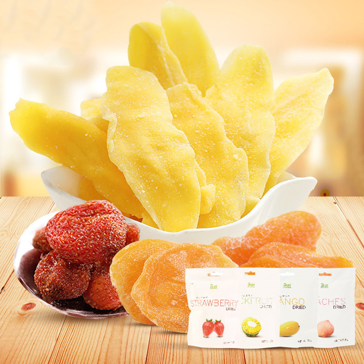 进口零食水果干芒果干黄桃干果脯蜜饯休闲食品